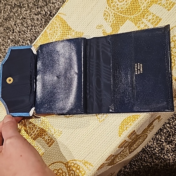 Buxton double blue Vintage Genuine Leather Wallet - Picture 4 of 7